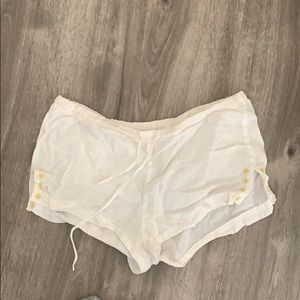 White linen C&C California shorts